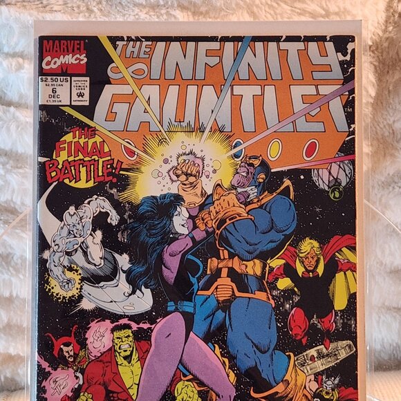 The Infinity Gauntlet #6 (1991) Marvel Comics, Ron Lim, Joe Rubinstein, NM - Picture 13 of 14